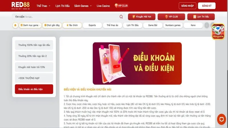 Khuyến mãi red88 thưởng 100% lần nạp đầu tiên Khuyến mãi red88 thưởng 100% lần nạp đầu tiên